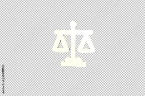 Illustration of Judgement on transparent background
