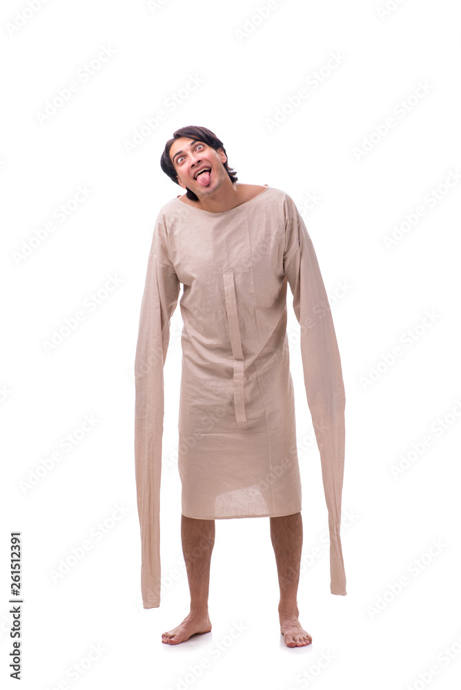 Young mad man isolated on white Young mad man isolated on white