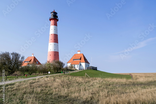 Leuchtturm Westerheversand in Schleswig-Holstein  Deutschland