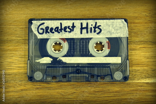 Vintage audio cassette tape with the description: Greatest Hits