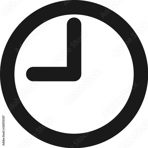 Clock icon in trendy flat style isolated on background. Clock icon page symbol for your web site design Clock icon logo, app, UI. Clock icon Vector illustration