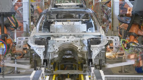 industrial robots in production cars