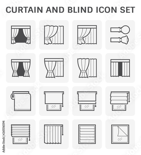 curtain blind icon