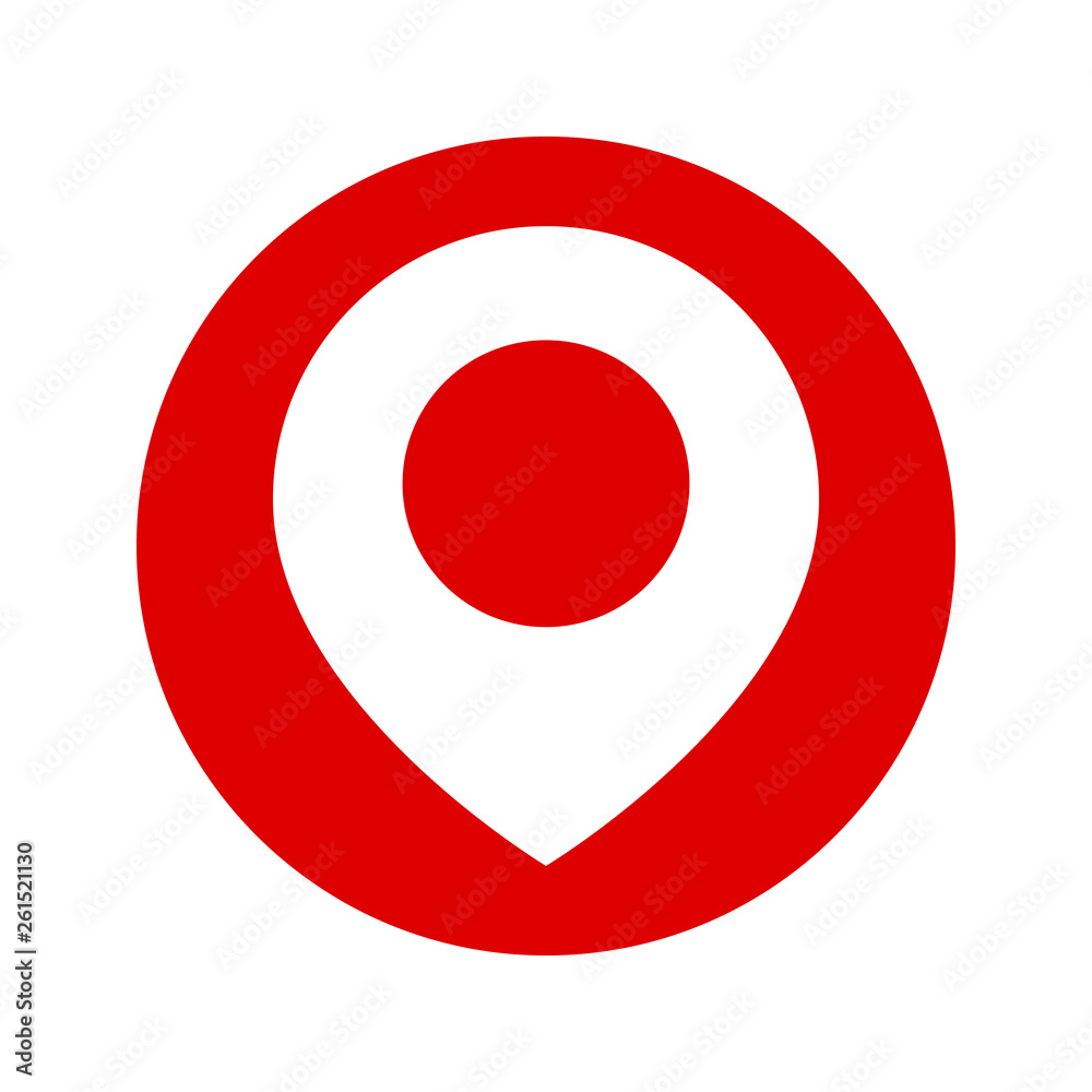 Map Pointer symbol. Flat Icon or Logo for Web Design, UI, Mobile App, Infographic. Map Pointer symbol. Flat Icon or Logo for Web Design, UI, Mobile App, Infographic.