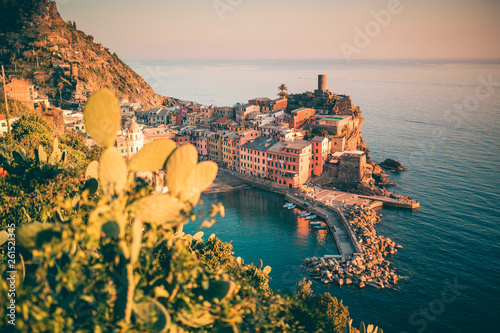 Cartolina dalle Cinque Terre, in Liguria. photo