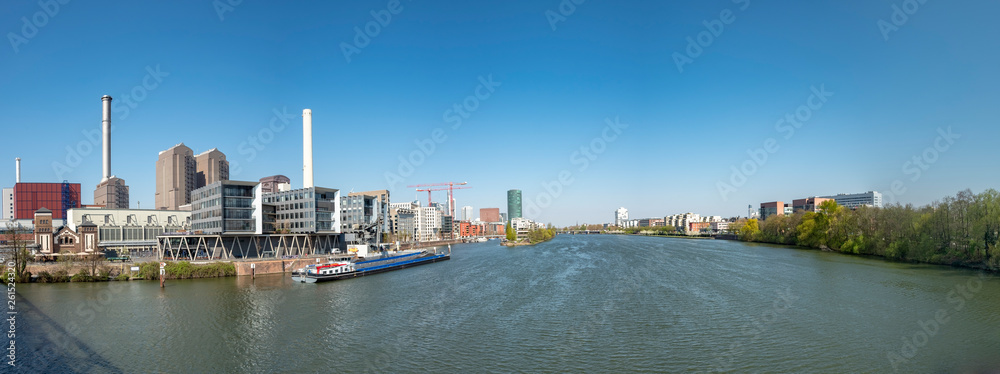  view of Frankfurt with river Main