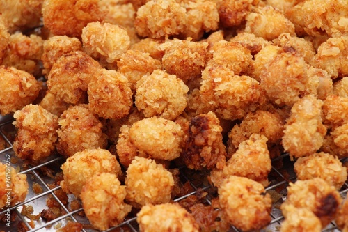 Fried chicken nuggets delicious at street food