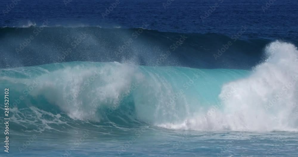 Waves in Atlantic Ocean, Porto Moniz, Madeira Island Portugal, Slow Motion 4K Waves in Atlantic Ocean, Porto Moniz, Madeira Island Portugal, Slow Motion 4K