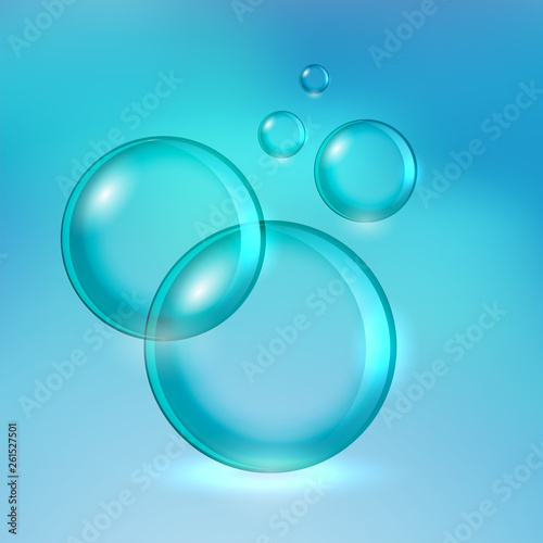 transparent soap water bubbles background