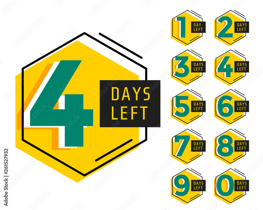 modern number of days left countdown banner modern number of days left countdown banner