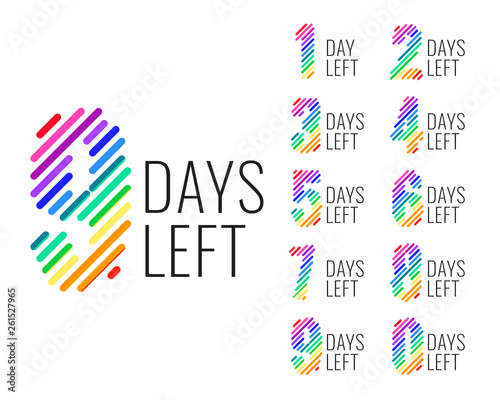 promotional number of days left countdown banner