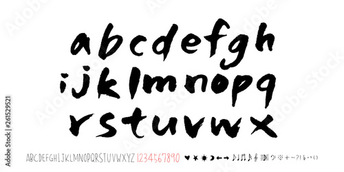 벡터 문자 / 손으로 쓴 글씨체