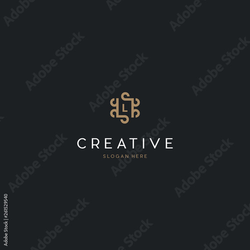 Universal creative premium letter L initials ornate signature symbol. Graceful vector sign. Letter L Royal Luxury Logo Design