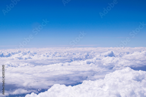Top view of the clouds with blue sky © Chris DoAl