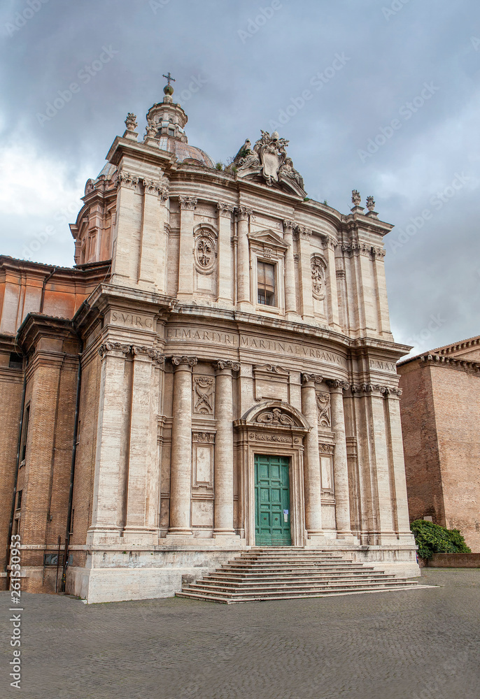 Chatholic church and square in Rome