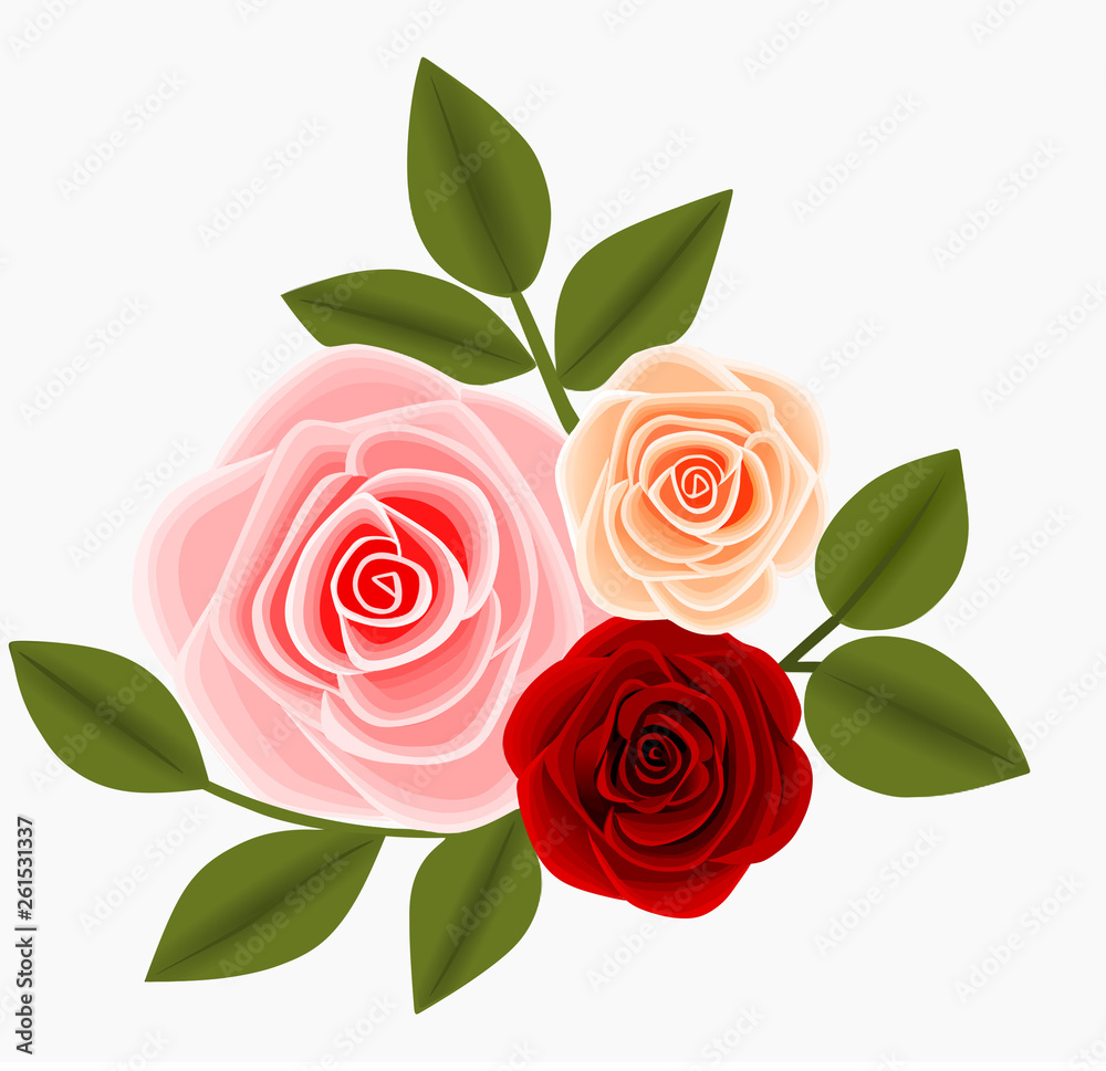 decorazione rose