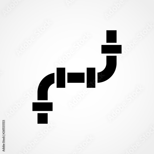 Vector icon of water pipe connector vector
