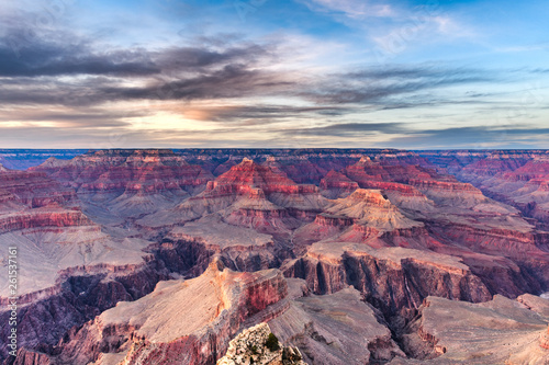 Grand Canyon, Arizona, USA at dawn from the south rim.