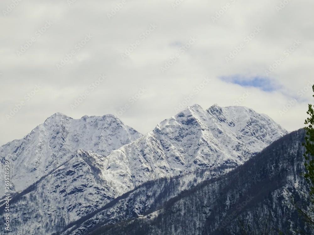 Le alpi Italiane dopo una grande nevicata