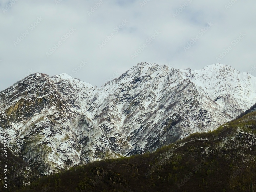 Le alpi Italiane dopo una grande nevicata