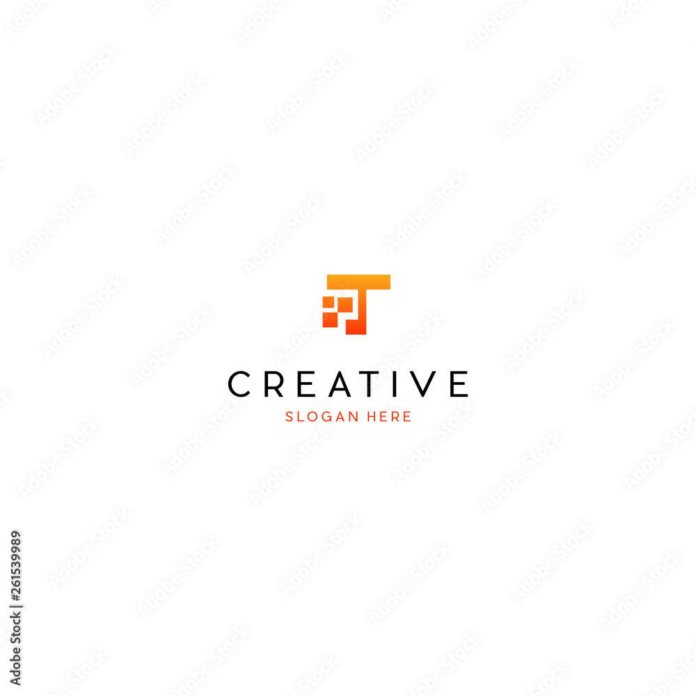 T Letter Pixel Motion Logo Design Template, Digital Pixel Initial Letter T Logo Design T Letter Pixel Motion Logo Design Template, Digital Pixel Initial Letter T Logo Design