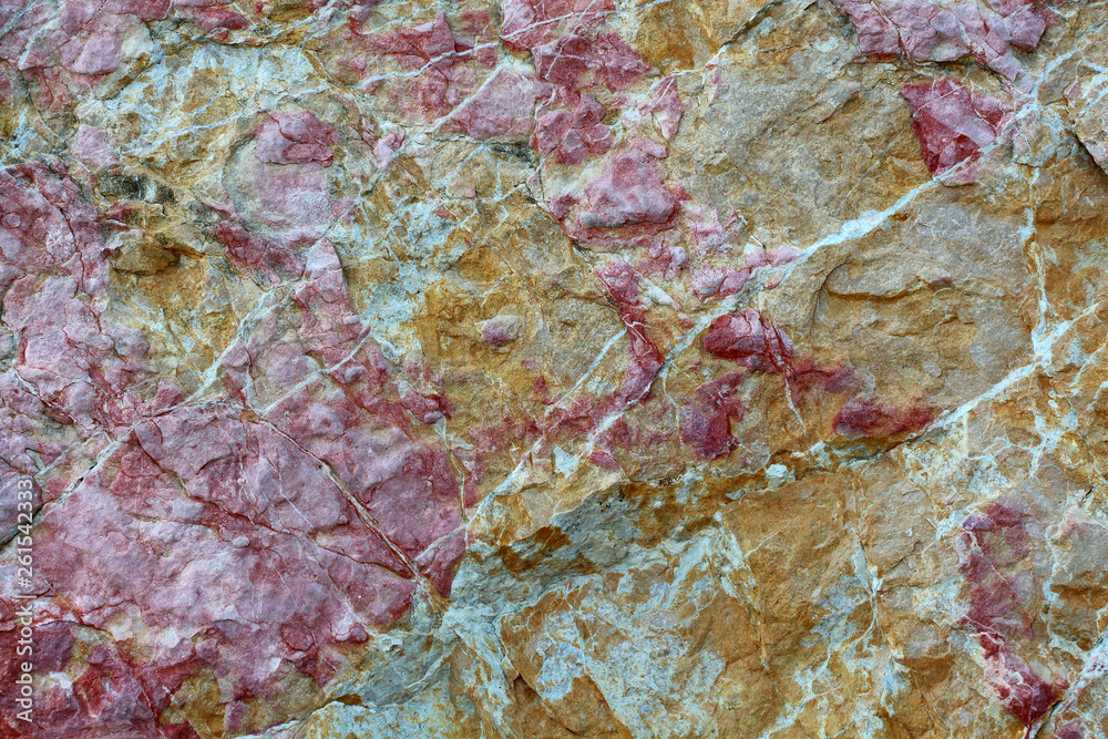 Naklejka premium stone background. pink and gold