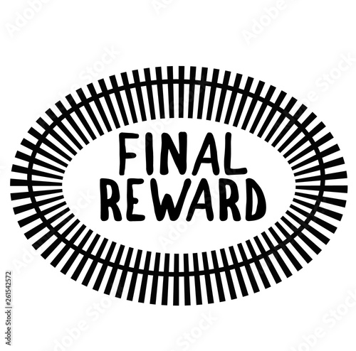 FINAL REWARD stamp on white