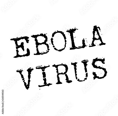 EBOLA VIRUS stamp on white