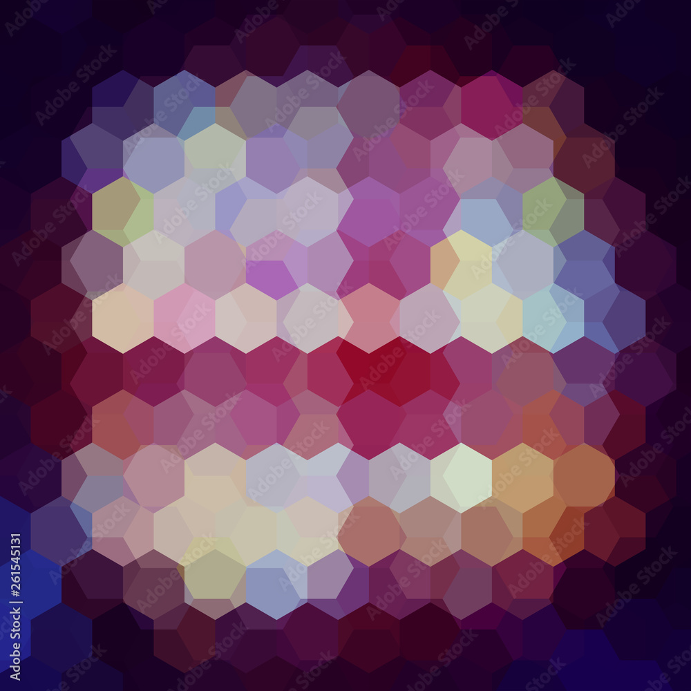 Abstract background consisting of brown, purple, beige hexagons. Geometric design for business presentations or web template banner flyer. Vector illustration Abstract background consisting of brown, purple, beige hexagons. Geometric design for business presentations or web template banner flyer. Vector illustration