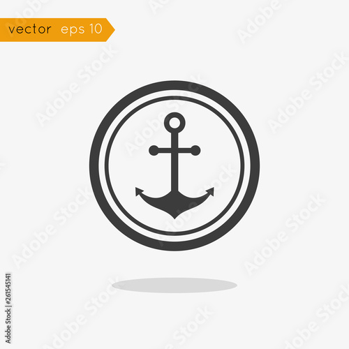 Vector icon anchor photo