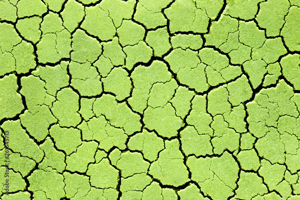 Cracked green wall patterns. Abstract background texture Cracked green wall patterns. Abstract background texture