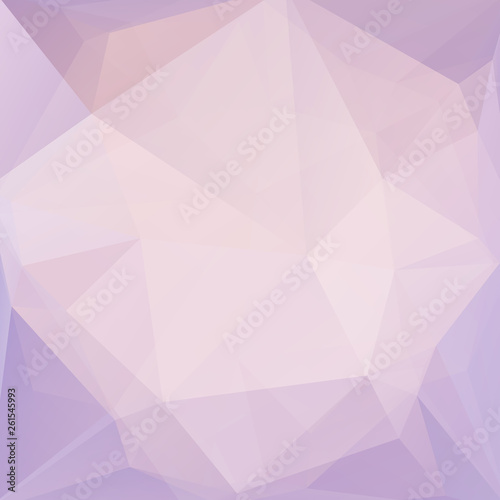 Abstract mosaic background. Triangle geometric background. Design elements. Vector illustration. Pastel pink color.
