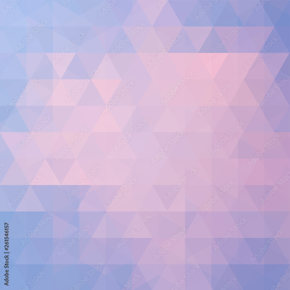 Geometric pattern, triangles vector background in pastel pink, blue tones. Illustration pattern Geometric pattern, triangles vector background in pastel pink, blue tones. Illustration pattern