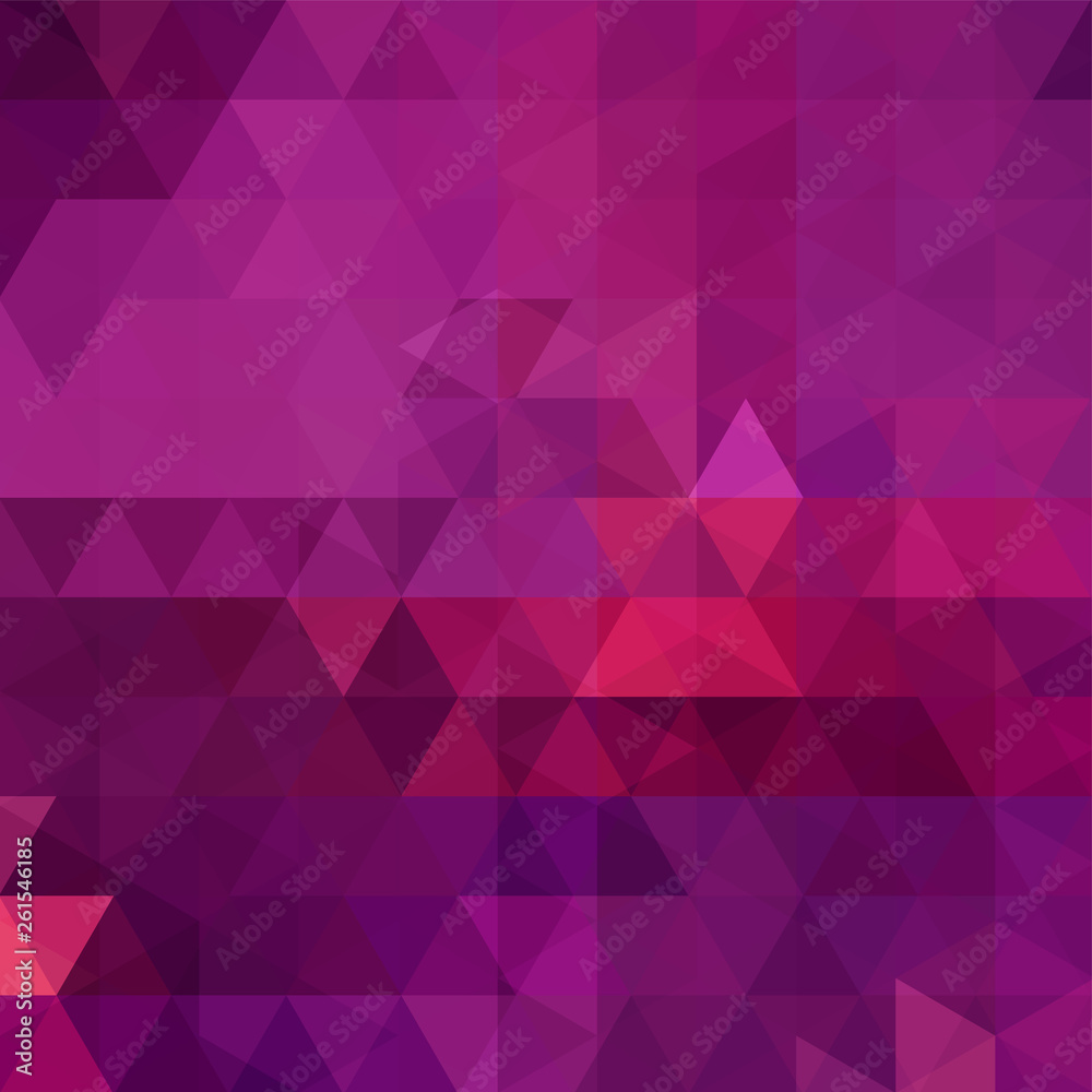 Abstract mosaic background. Triangle geometric background. Design elements. Vector illustration. Pink, purple colors. Abstract mosaic background. Triangle geometric background. Design elements. Vector illustration. Pink, purple colors.