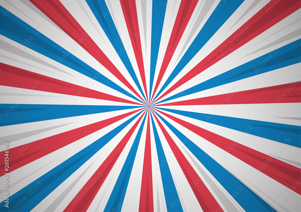 Abstack Background that shows patriotism Cartoon Style.