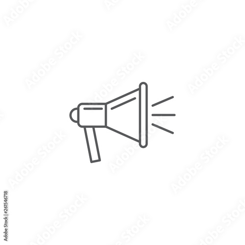 Icon megaphone or bullhorn Single Icon Graphic Design isolated on white background