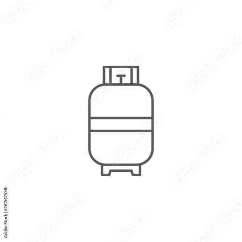 Vector icon gas cylinder for cooking isolated on white background
