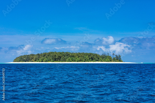 Mnemba island coastline close to Unguja aka Zanzibar Tanzania East Africa