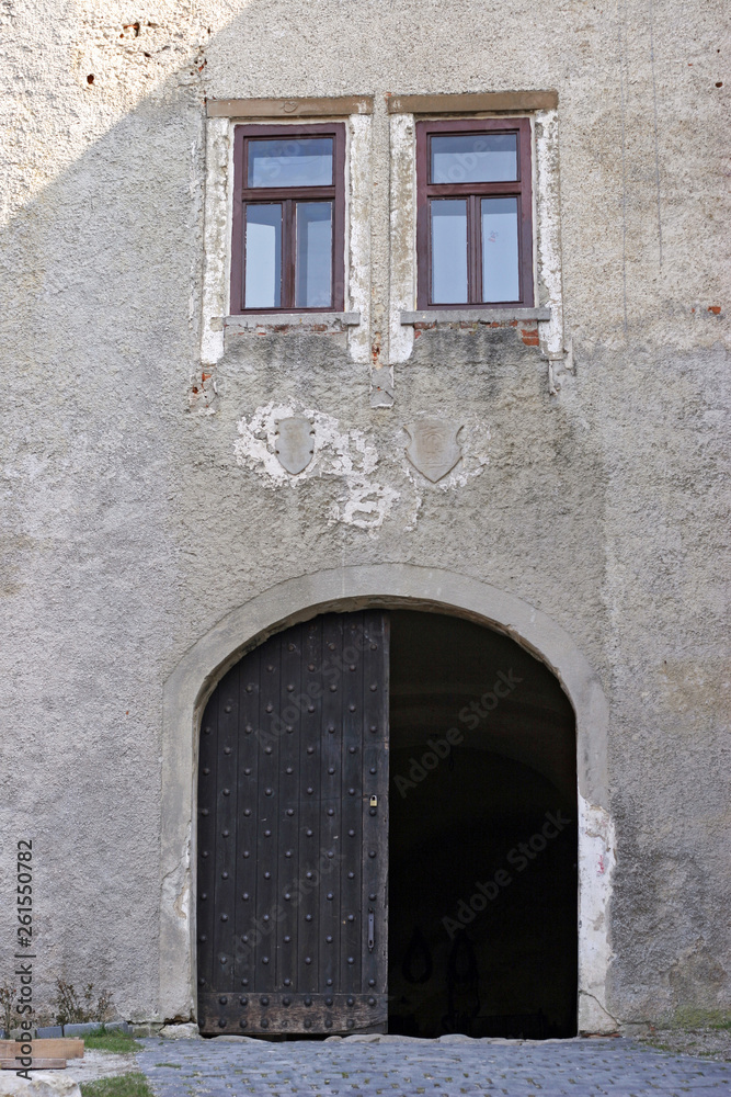 Entrance in old european castle