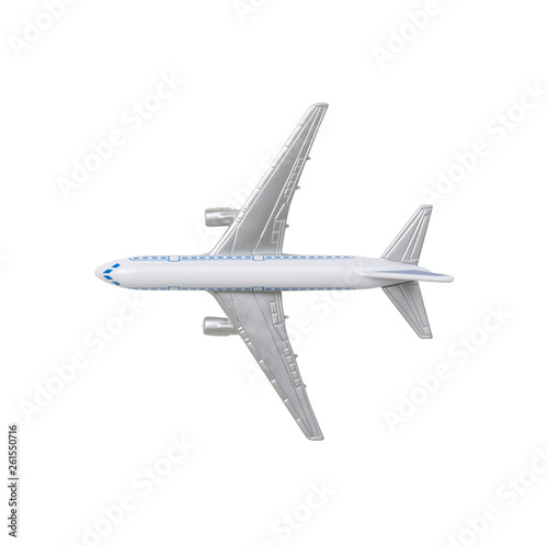 Airplane isolated on white