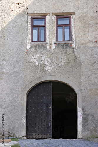 Entrance in old european castle