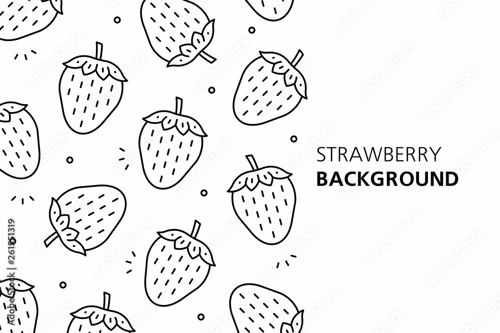 Strawberry background. isolated on white background Strawberry background. isolated on white background