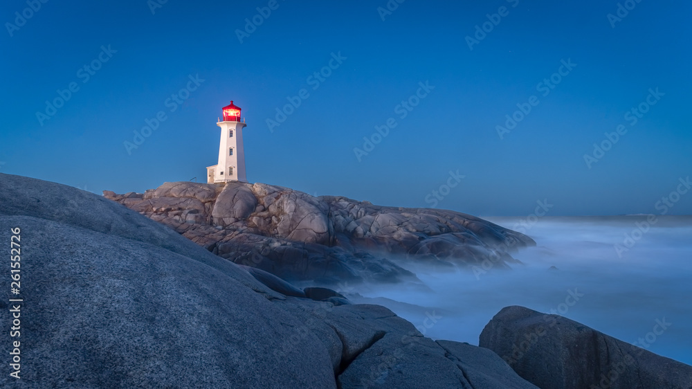 Peggy's Cove Lighthouse Long Exposure