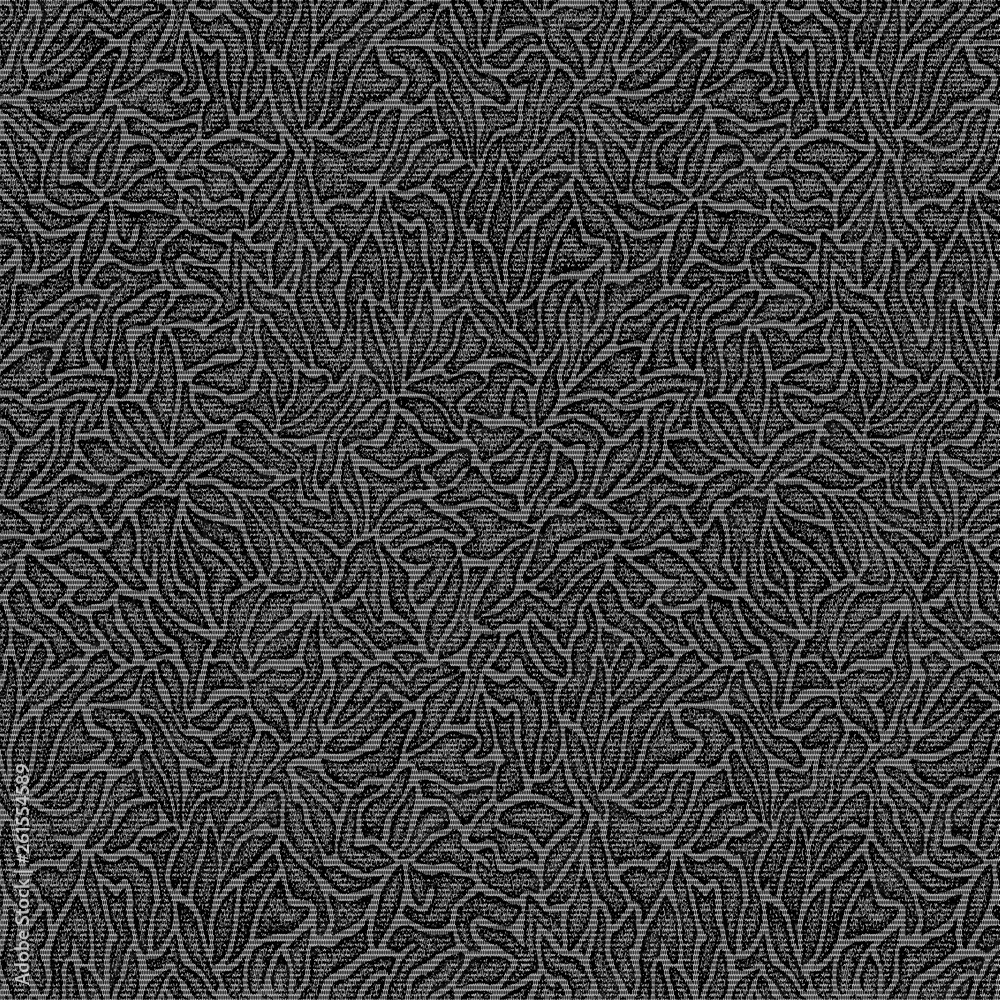The structure consists of gray and black vertical and horizontal shapes, details. Seamless pattern. Illustrated abstract image. The structure consists of gray and black vertical and horizontal shapes, details. Seamless pattern. Illustrated abstract image.