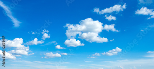 blue sky with clouds . nature background