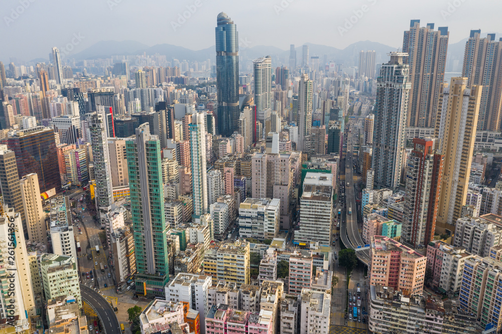 Fototapeta premium Hong Kong city downtown