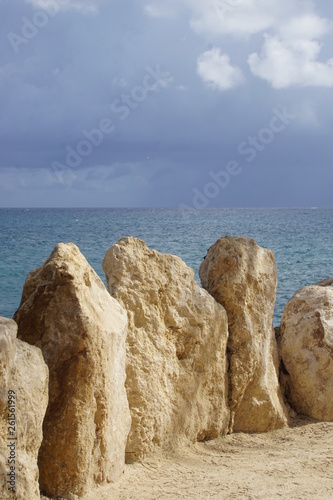 Rocks and a sea