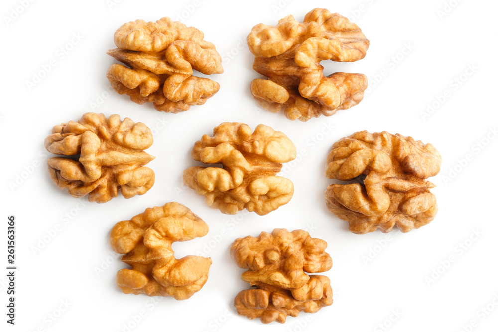 Walnut. Walnut kernel. Nut isolated on white. With clipping path. Walnut. Walnut kernel. Nut isolated on white. With clipping path.