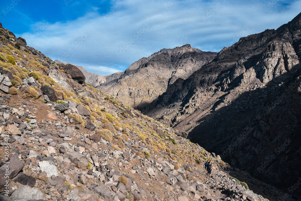 Hiking Toubkal, the Highest Peak in the High Atlas Mountains of Morocco Hiking Toubkal, the Highest Peak in the High Atlas Mountains of Morocco