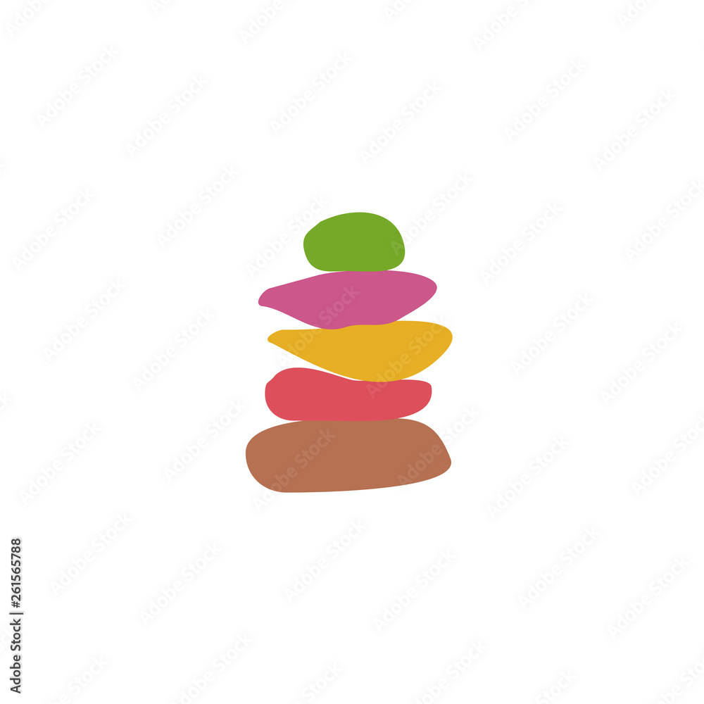Pebbles icon logo design vector template Pebbles icon logo design vector template